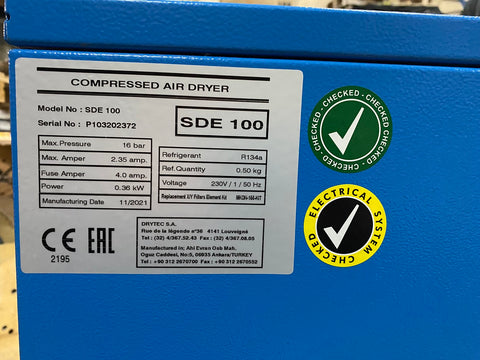 refrigerant dryer sde-100 £933.00 + vat